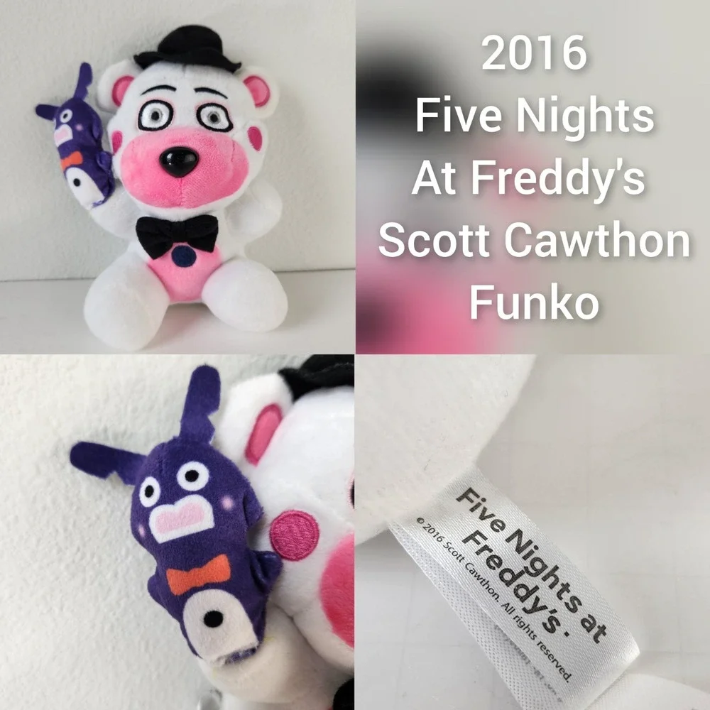 2016 Scott Cawthon Funko Five Nights At Freddy's Funtime Freddy Bon Bon Plush